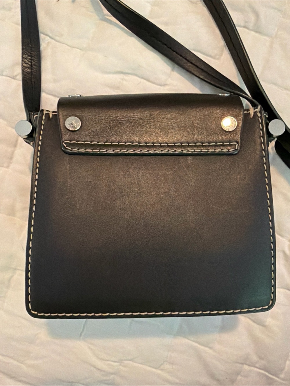 $725 BY MALENE BIRGER Ingrid Small Crossbody Bag Leather Studded - Picture 8 of 15
